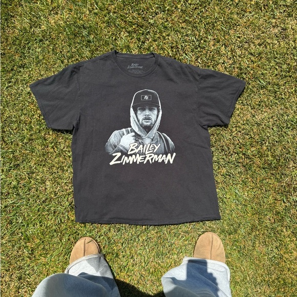 Y2K Bailey Zimmerman Graphic Tour Tee NWOT - Picture 1 of 3